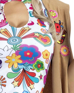 1960s Woodstock Hippie Deluxe Womens Costume