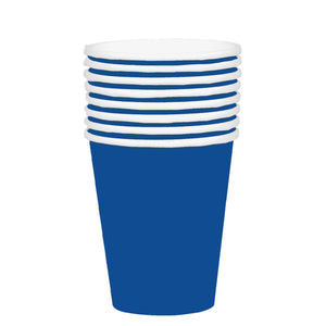 Bright Royal Blue 354ml Paper Cups Pack of 20