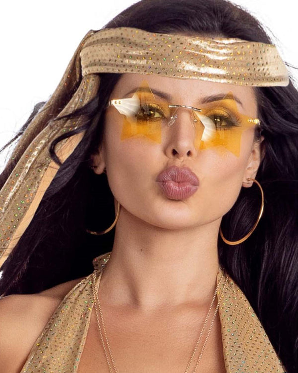 1970s Disco Queen Gold Deluxe Womens Costume