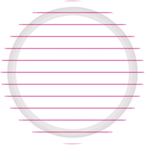 Bright Pink Stripes 23cm Round Paper Plates Pack of 8