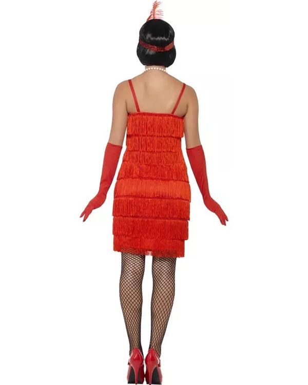 20s Rose Red Flapper Womens Costume