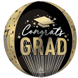 Orbz Stripes On Stripes Grad Foil Balloon