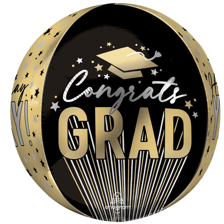 Orbz Stripes On Stripes Grad Foil Balloon