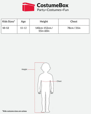 White Hazmat Suit Boys Costume 10-12 Years