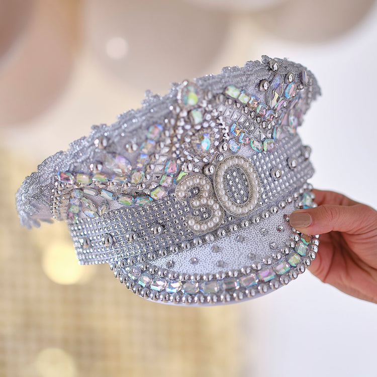 Gold Party 30th Birthday Milestone Hat