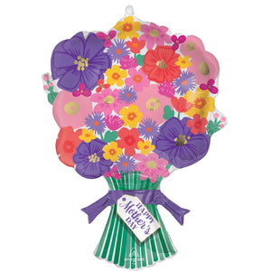 SuperShape Happy Mothers Day Sweet Floral Bouquet Foil Balloon