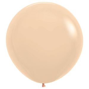 Sempertex 60cm Pastel Matte Malibu Peach Latex Balloons 660 Pack of 3