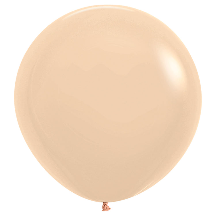 Sempertex 60cm Pastel Matte Malibu Peach Latex Balloons 660 Pack of 3