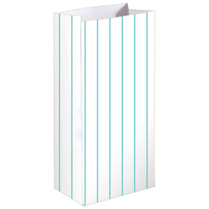 Stripe Paper Treat Bags Robins Egg Blue