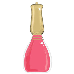 SuperShape XL Spa Party Nail Polish Bottle Foil Balloon