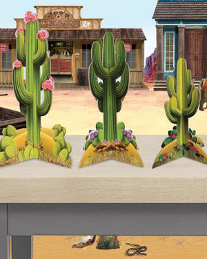 3D Cactus Centerpieces Pack of 3