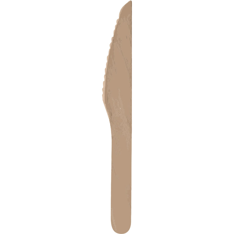 Wooden Knife Pack of 20 Natural