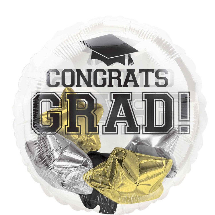 Insiders Congrats Grad Black Silver and Gold P75