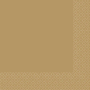 Gold 2ply Beverage Napkins Pack of 40
