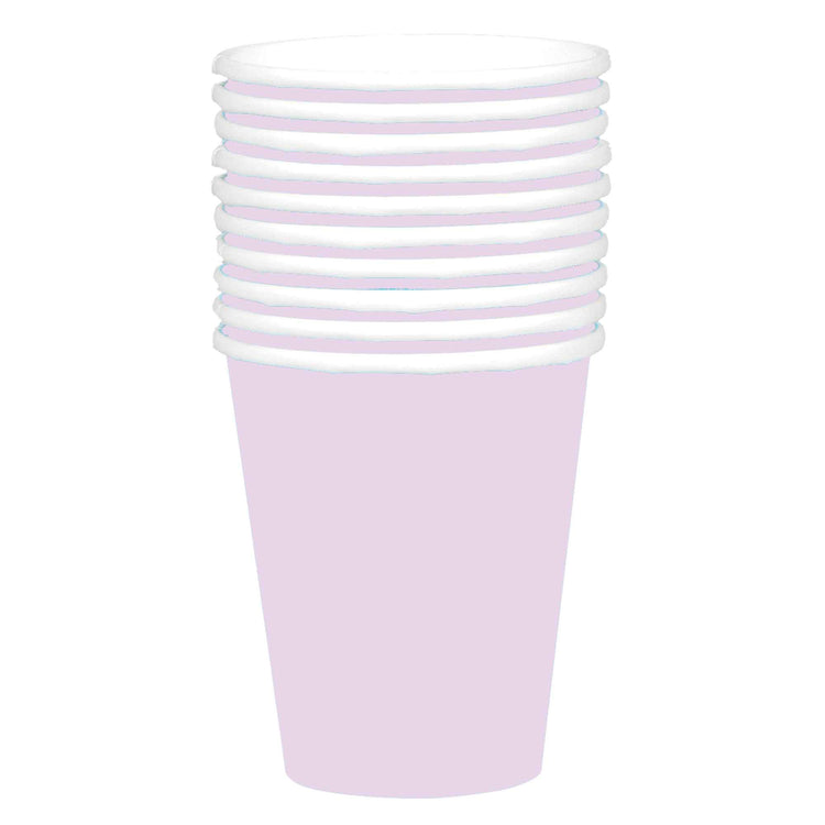 Pastel Lilac 354ml Paper Cups Pack of 20