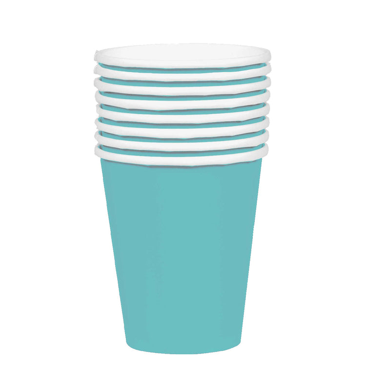 Robins Egg Blue 354ml Paper Cups Pack of 20