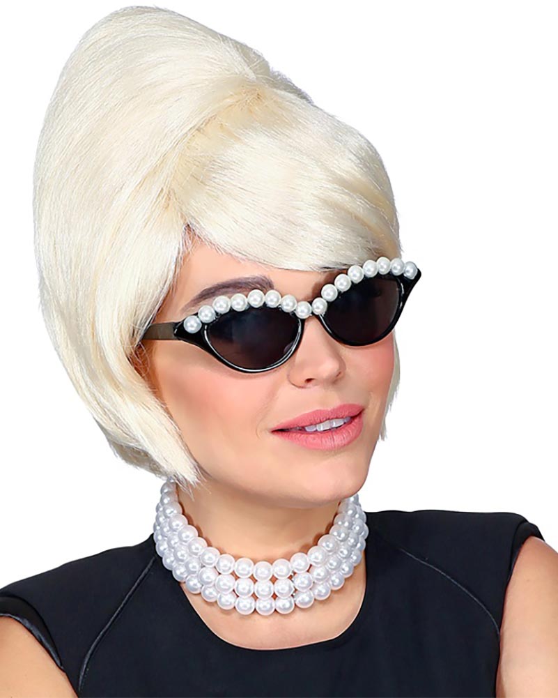 60s Blonde Beehive Wig