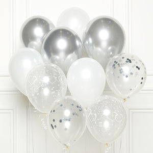 DIY Latex Balloon Kit Silver