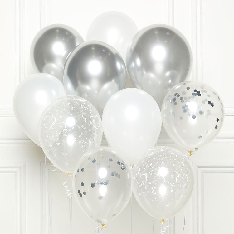 DIY Latex Balloon Kit Silver