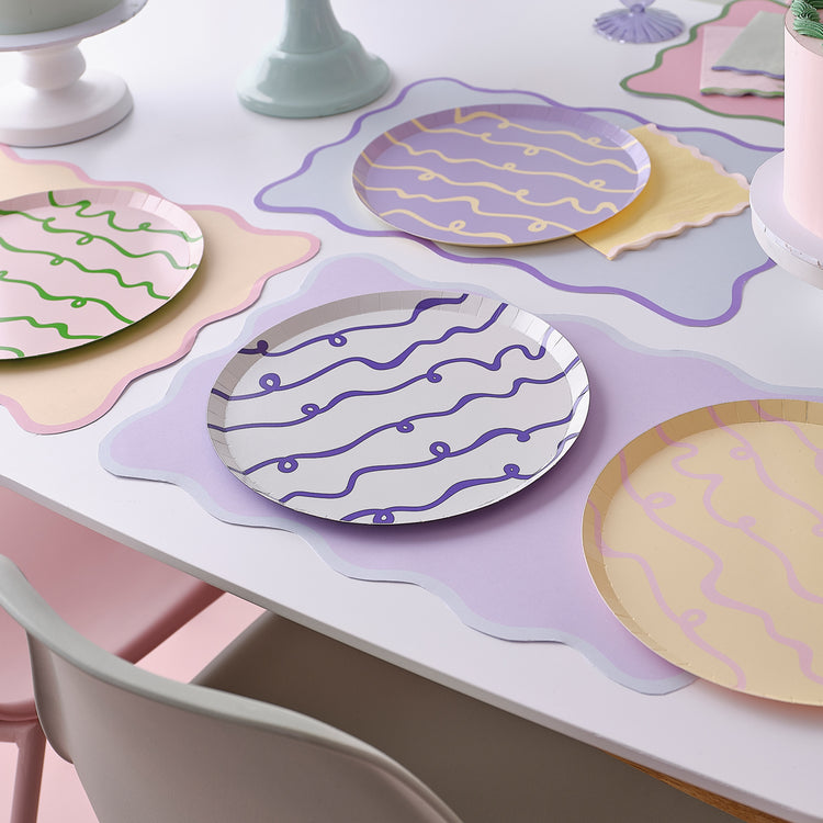 Pastel Wave Pastel Plates