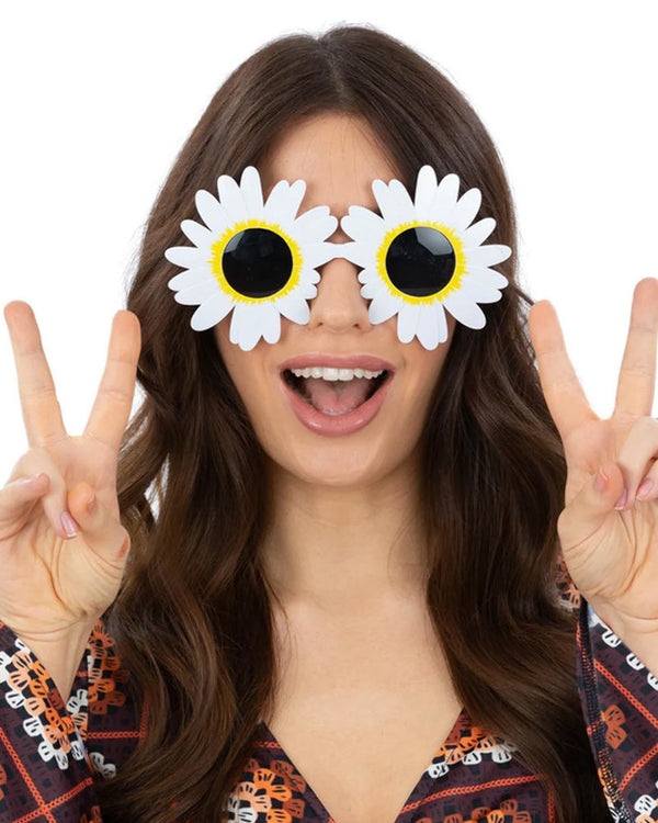 60s Daisy Hippie Sunglasses