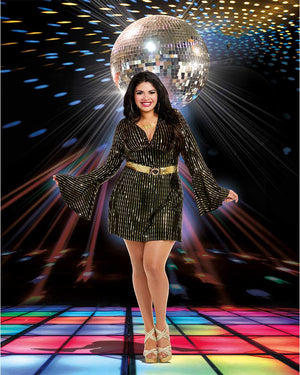 60s Disco Babe Womens Plus Size Costume