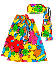 60s Flower Power Leg Warmers and Headband Set