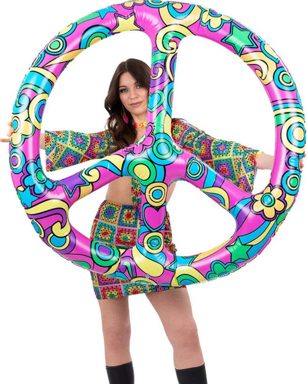 60s Giant Inflatable Peace Sign 1.32m
