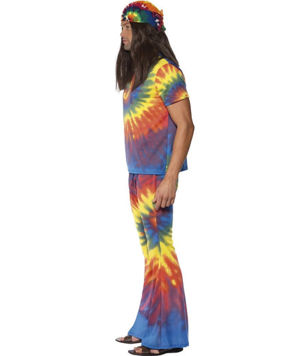 60s Rainbow Tie Dye Mens Costume
