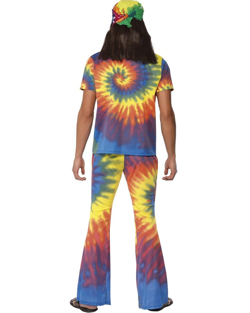 60s Rainbow Tie Dye Mens Costume