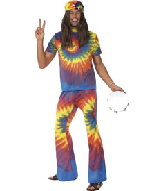60s Rainbow Tie Dye Mens Costume