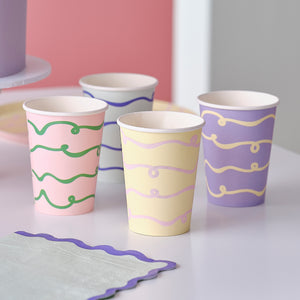Pastel Wave Pastel Cups