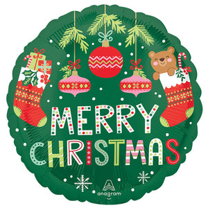 Beary Christmas Foil Balloon 45cm