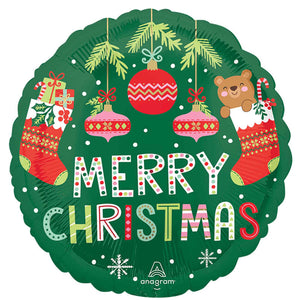 Beary Christmas Foil Balloon 45cm