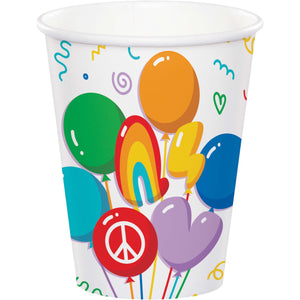Bubbly Birthday 266ml Paper Cups