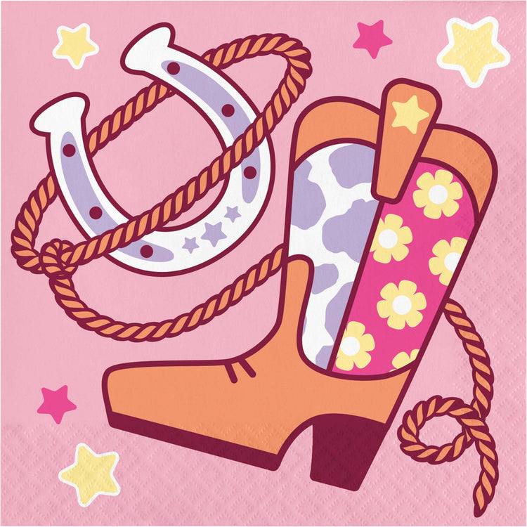 Boots and Bows Lunch Napkin