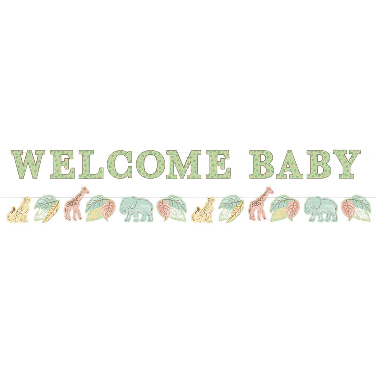 Safari Baby Ribbon Banner