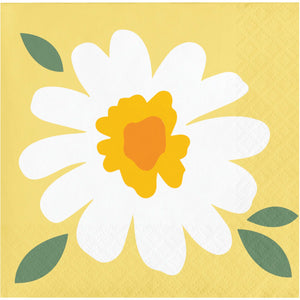 Sweet Daisy Beverage Napkin
