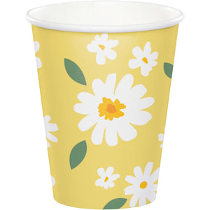 Sweet Daisy 266ml Paper Cups