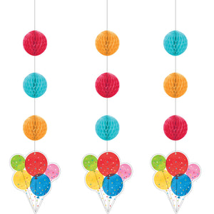 Confetti Balloons Hanging Cutouts