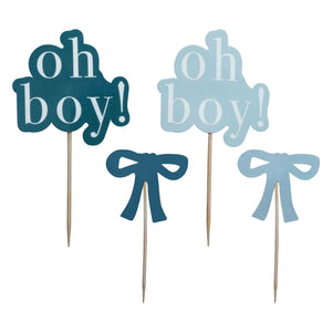 Oh Boy Cupcake Toppers