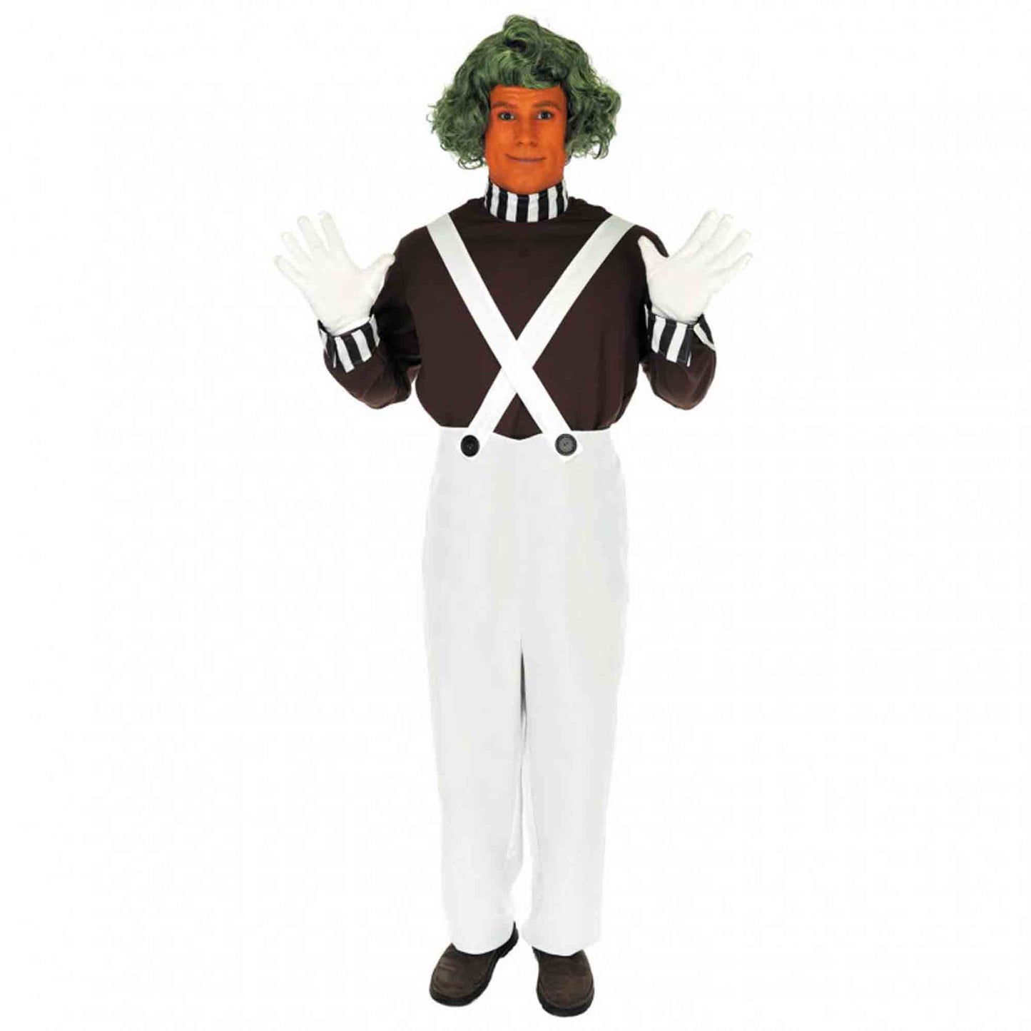 Factory Worker with Wig Mens Book Week Costume X-Large