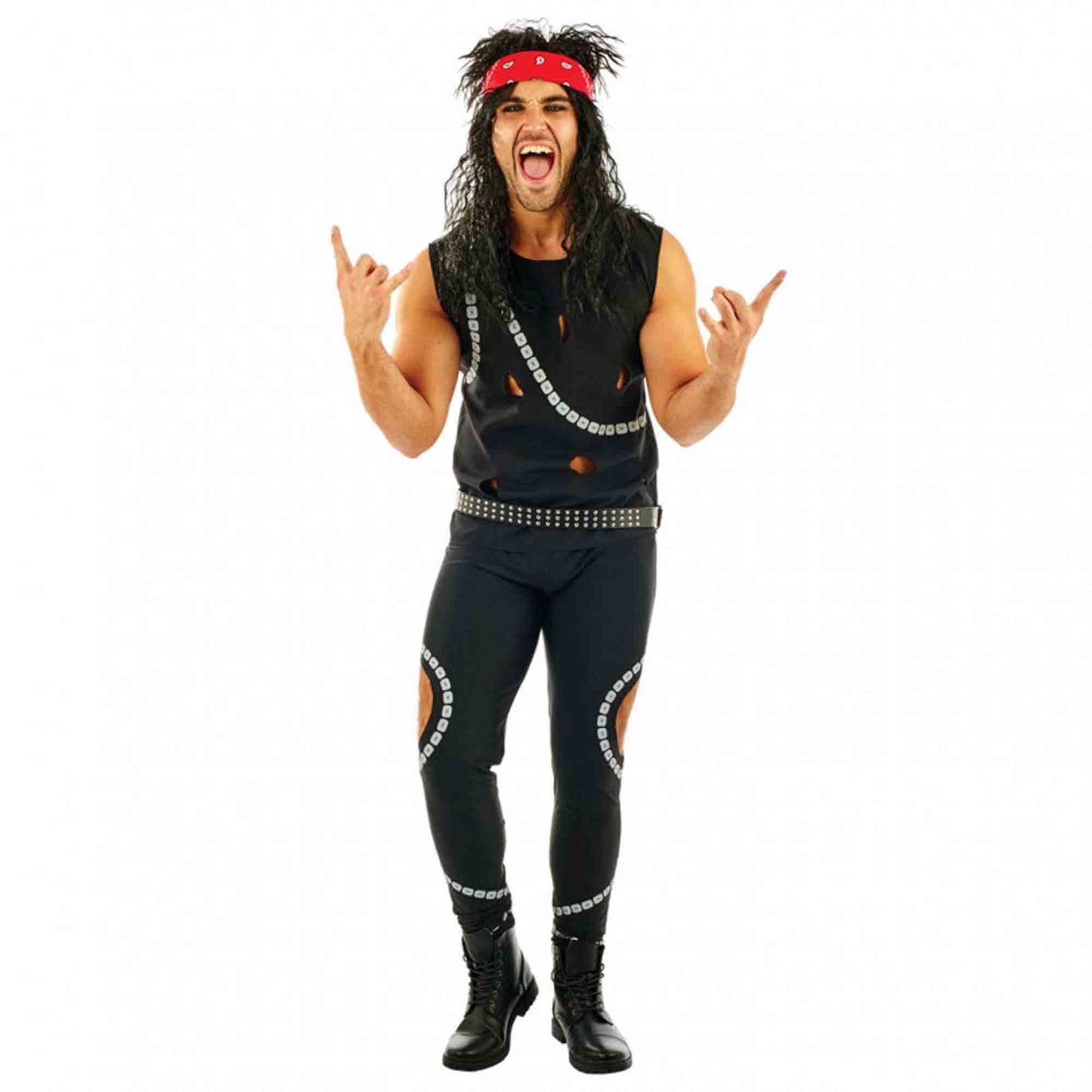 Glam Rockers Mens Costume Large