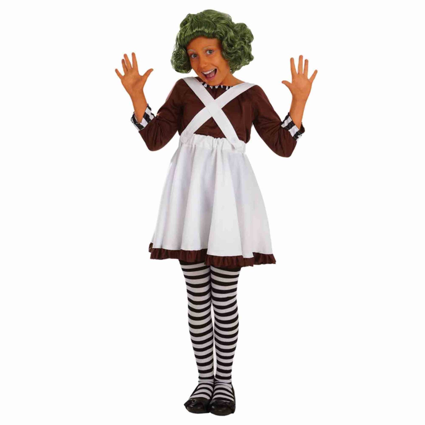 Chocolate Factory Worker Girls Costume 7-9 Years
