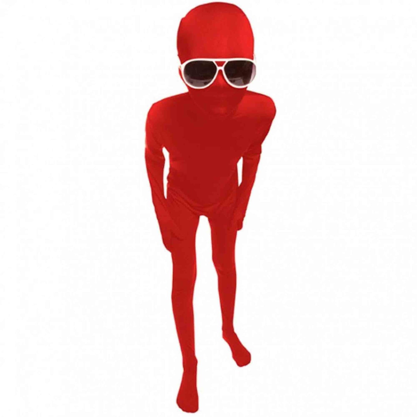 Red Morphsuit Kids Costume 7-9 Years