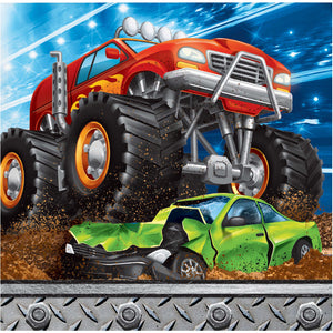 Monster Truck Rally Beverage Napkin