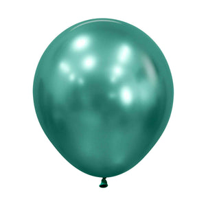 Sempertex 45cm Metallic Reflex Aurora Green Latex Balloons Pack of 6