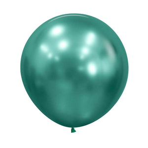 Sempertex 60cm Metallic Reflex Aurora Green Latex Balloons Pack of 3