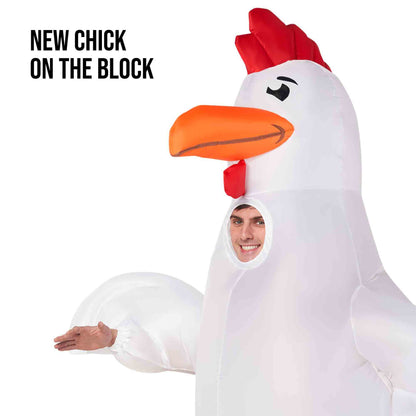 Inflatable Chicken Adult Costume Standard Size