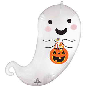 SS Satin Trick or Treat Ghost Balloon